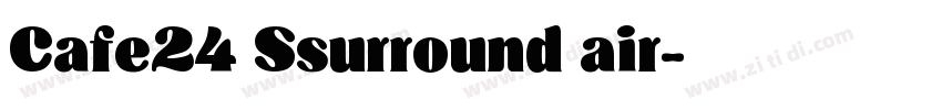 Cafe24 Ssurround air字体转换